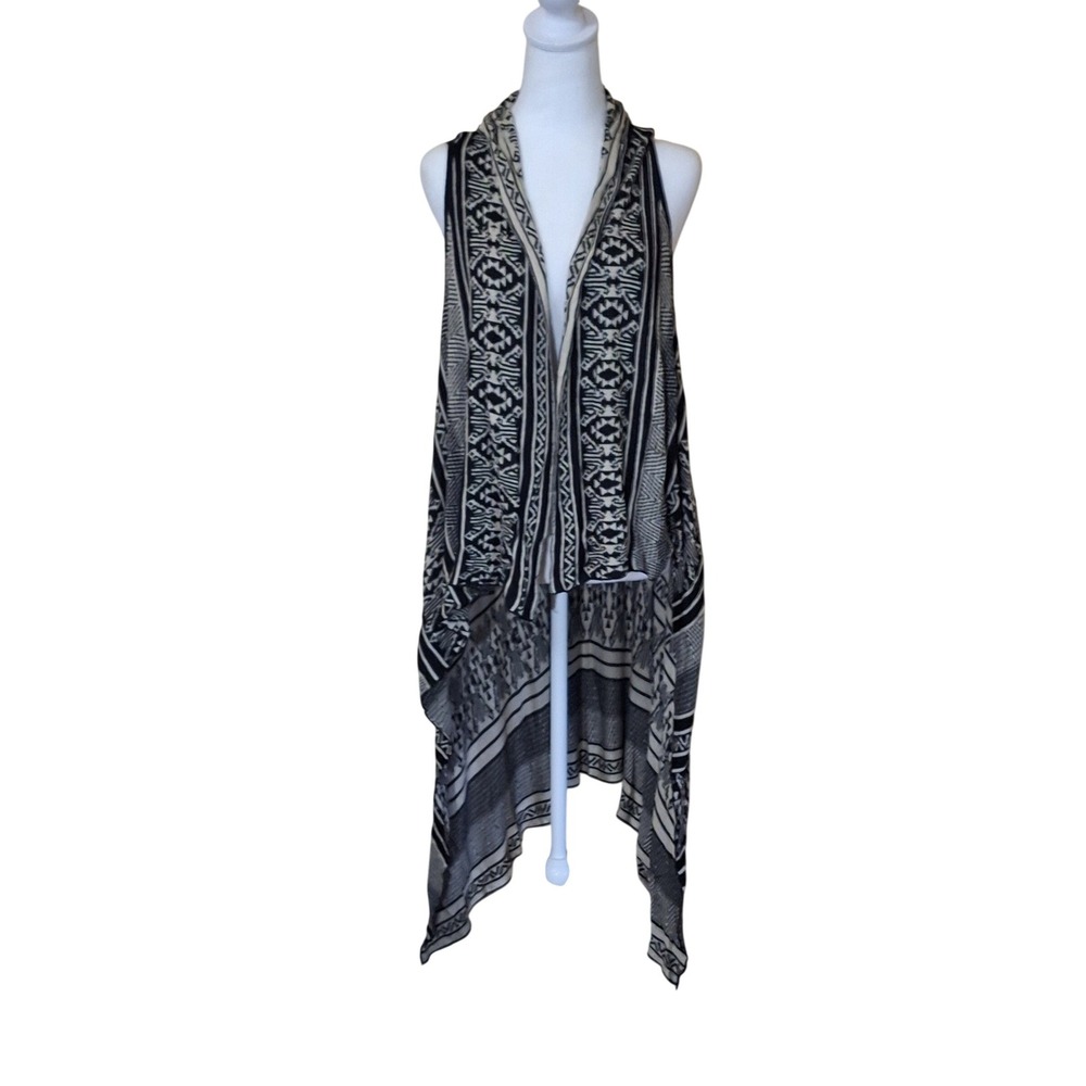 Western Boho Long Drape Cardigan Rodeo Festival Lagenlook Women's Size‎ Large